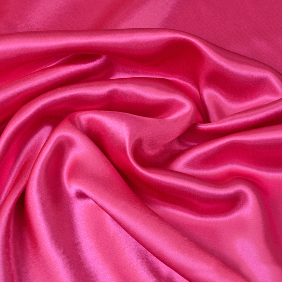 Ткань костюмная креп-сатин яскраво рожевий, фото 1 Ткань костюмная креп-сатин яскраво рожевий, фото 1