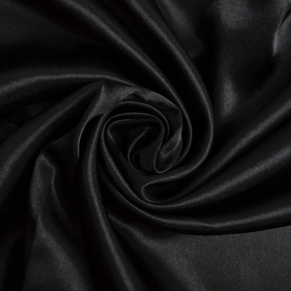 Suit fabric crepe-satin чорний, фото 1 Suit fabric crepe-satin чорний, фото 1