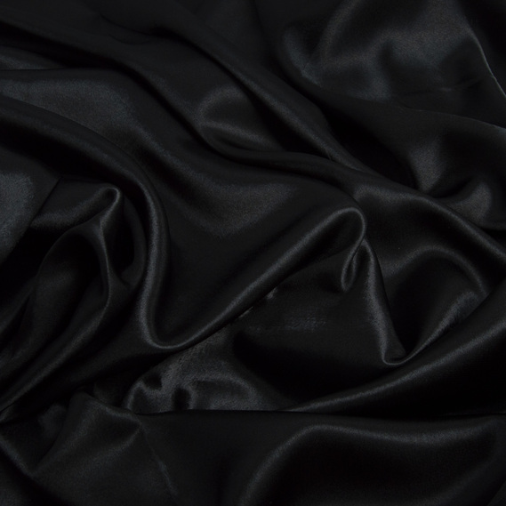 Suit fabric crepe-satin чорний, фото 2 Suit fabric crepe-satin чорний, фото 2