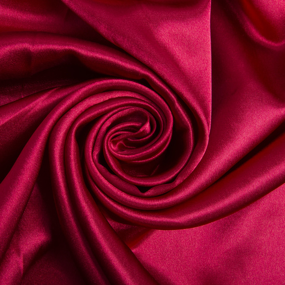 Тканина костюмна креп-сатин бордо, фото 1