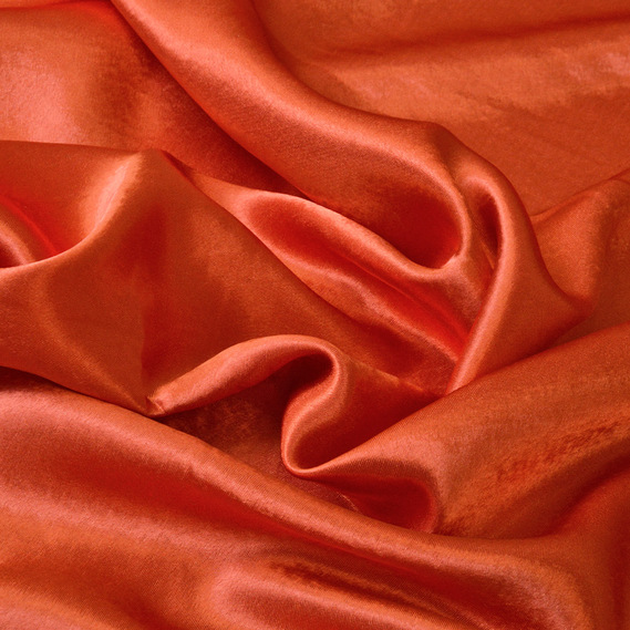 Suit fabric crepe-satin теракот, фото 1