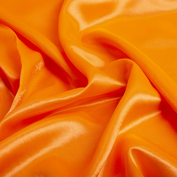 Тканина костюмна креп-сатин неон оранж, фото 2 Тканина костюмна креп-сатин неон оранж, фото 2