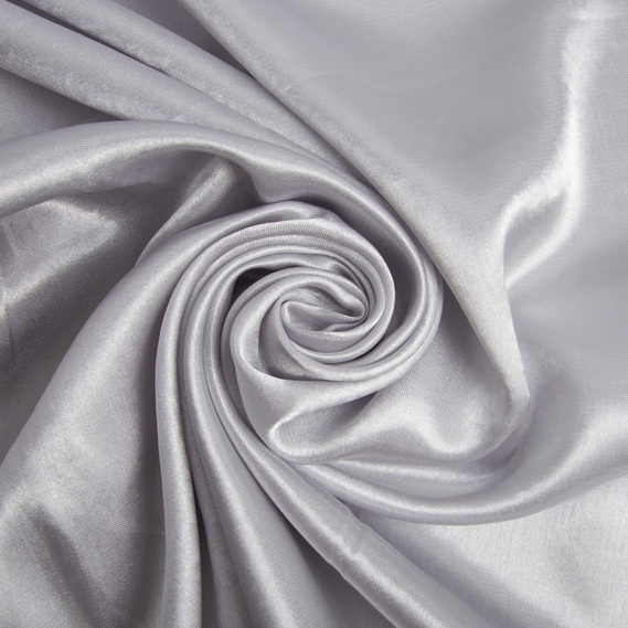 Suit fabric crepe-satin світло сірий, фото 1
