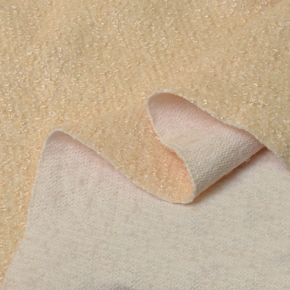 Тканина пальтовая Букле Лоранс крем , фото 3