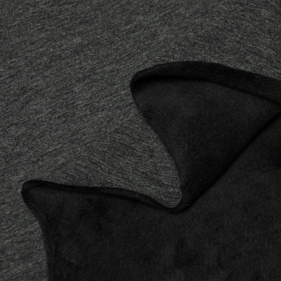 Трикотаж-мех т/сірий, фото 2