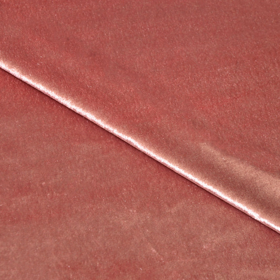Тканина Велюр Ice стрейч однотонний, тканина костюмна, платтяна оксамитова, оксамит V-15 чайна троянда, фото 1