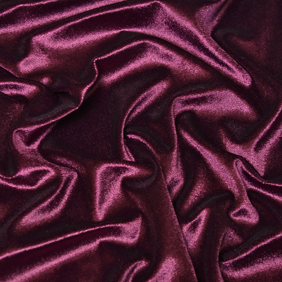 Тканина Велюр Ice стрейч однотонний, тканина костюмна, платтяна оксамитова, оксамит слива, фото 2 Тканина Велюр Ice стрейч однотонний, тканина костюмна, платтяна оксамитова, оксамит слива, фото 2