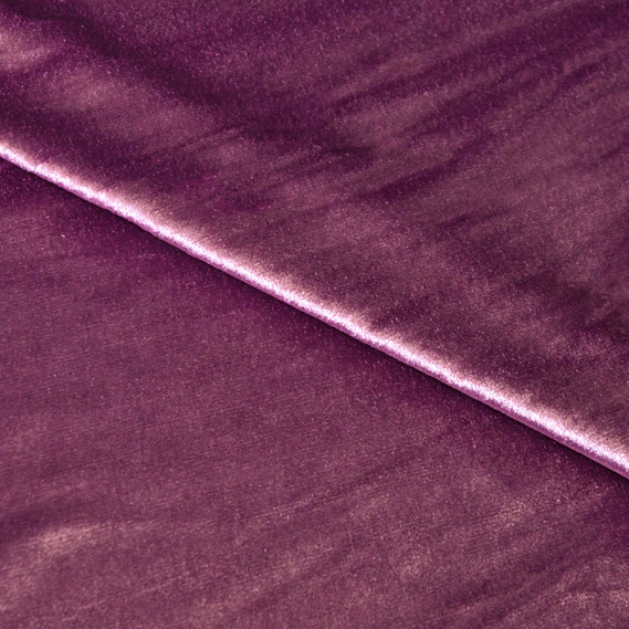 Тканина Велюр Ice стрейч однотонний, тканина костюмна, платтяна оксамитова, оксамит бузок, фото 1