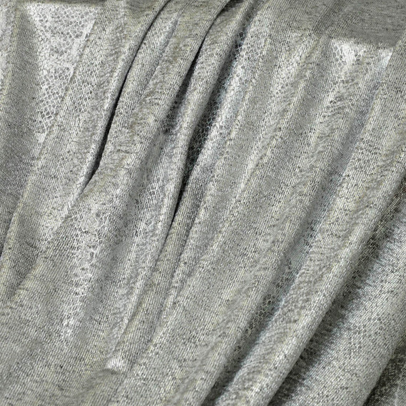 Трикотаж Рептилія срібло , фото 1