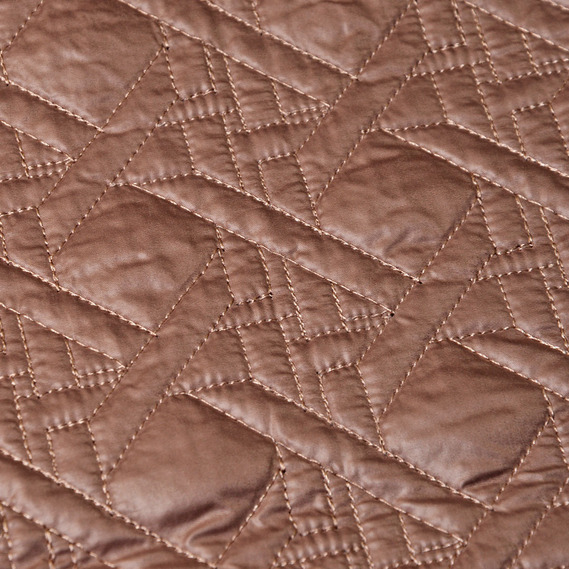Плащевая стеганая Ромб какао, фото 2