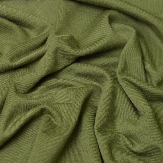 Тканина трикотаж двухнитка Maxima хакі, фото 2