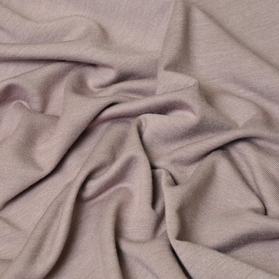 Ткань трикотаж вискоза двухнитка Maxima лілово/сірий, фото 2