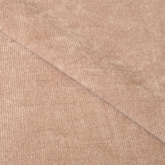 Трикотаж-велюр Рубчик беж, фото 1