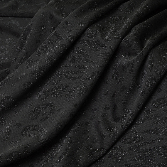 Тканина трикотаж Сьюзі чорний, фото 1 Тканина трикотаж Сьюзі чорний, фото 1