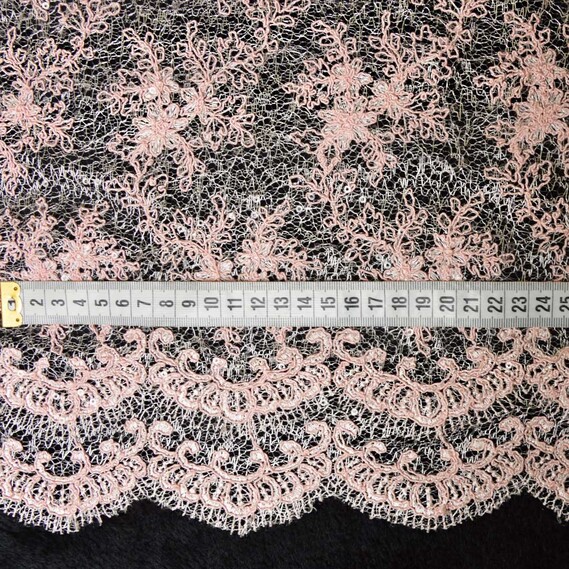 Тканина гіпюр Красуня ніжно рож, фото 3 Тканина гіпюр Красуня ніжно рож, фото 3