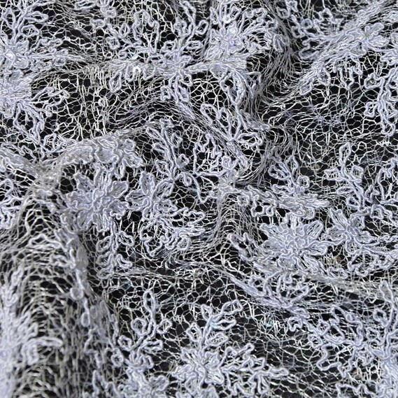 Ткань гіпюр Красотка ліловий, фото 1 Ткань гіпюр Красотка ліловий, фото 1