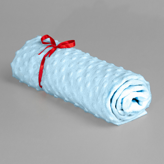 Плюш Minky Dot блакитний , фото 3