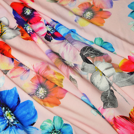 Плательная Цветок супер софт акцент рожева , фото 1