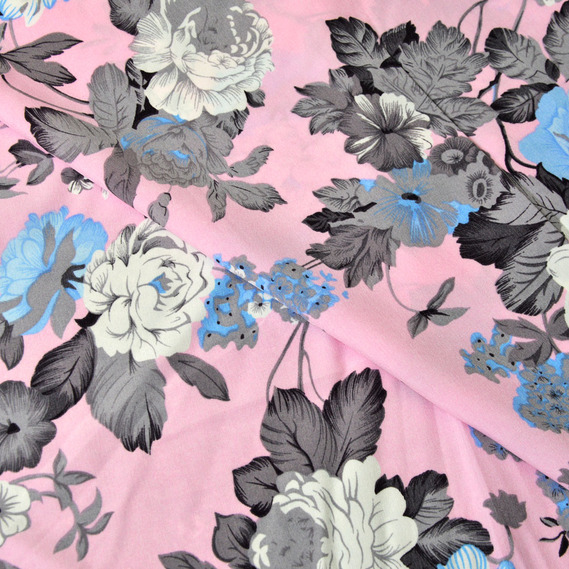 Плательна Квітка супер софт квіти рожеві, Квітковий, фото 2