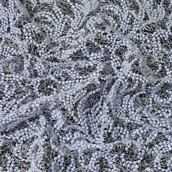 Ткань гипюр Venezia V-22 ліловий, фото 1 Ткань гипюр Venezia V-22 ліловий, фото 1