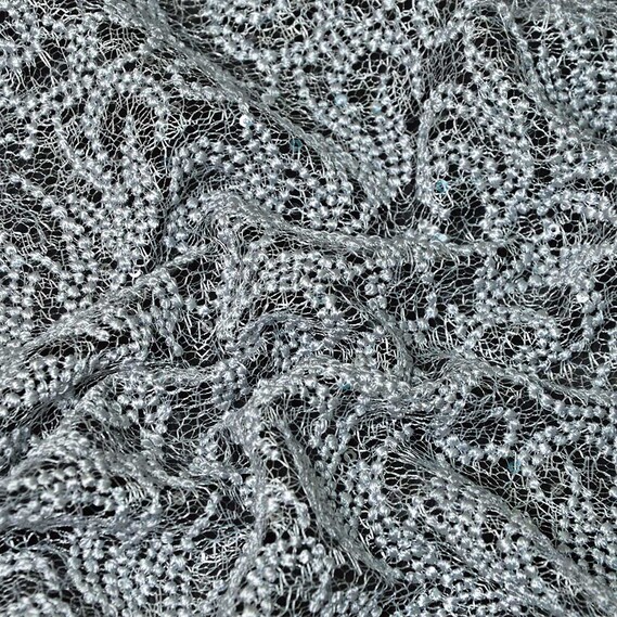 Ткань гипюр Venezia сірий, фото 1 Ткань гипюр Venezia сірий, фото 1