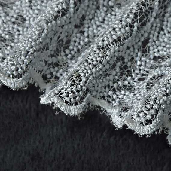 Ткань гипюр Venezia сірий, фото 2 Ткань гипюр Venezia сірий, фото 2