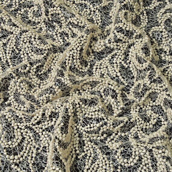 Ткань гипюр Venezia крем , фото 1 Ткань гипюр Venezia крем , фото 1