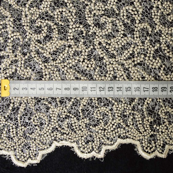 Ткань гипюр Venezia крем , фото 3 Ткань гипюр Venezia крем , фото 3