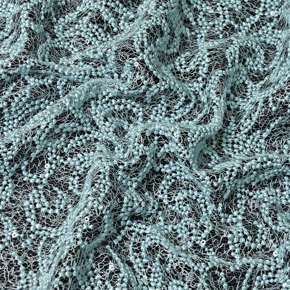 Ткань гипюр Venezia м’ята , фото 1