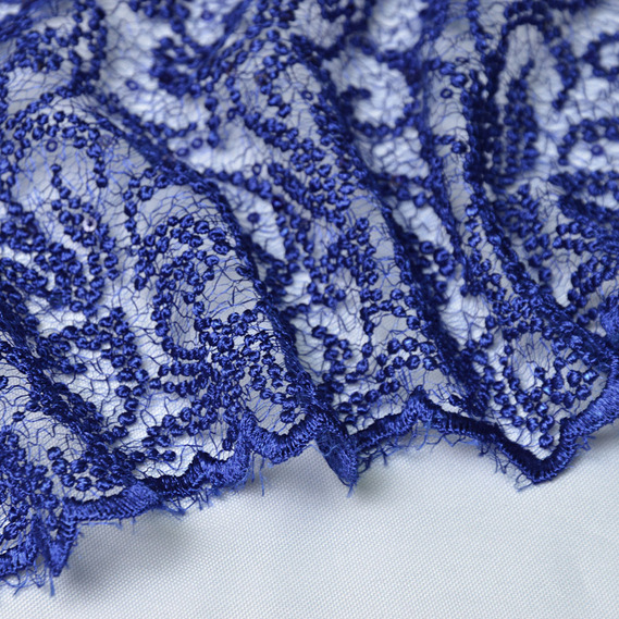 Ткань гипюр Venezia електрик, фото 2 Ткань гипюр Venezia електрик, фото 2