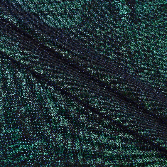 Трикотаж Металлік з фойлом V-3 електрик, фото 1