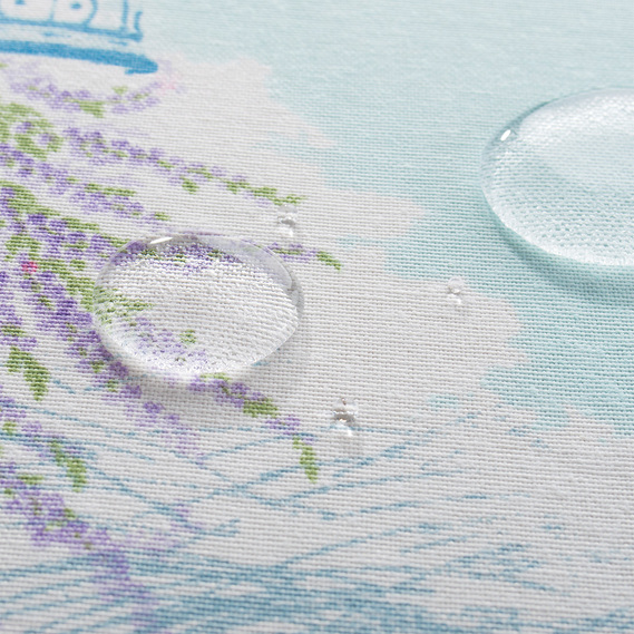 Скатертина з водовідштовхувальним просоченням IDEIA 140х170 см бавовна венеція м`ята, фото 3