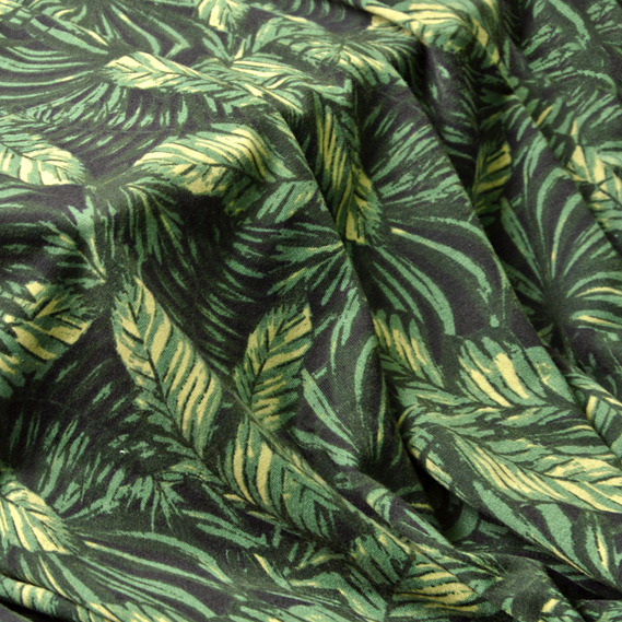 Ткань трикотаж Спорт трикотажное полотно для спортивной одежды V-7/1 папороть т/зелена, Флора, фото 1