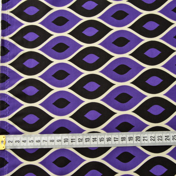 Тканина костюмна креп Prada ланцюжок пурпурна, Абстракція, фото 4 Тканина костюмна креп Prada ланцюжок пурпурна, Абстракція, фото 4