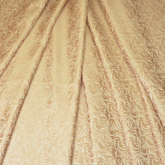Ткань портьерная жаккардовая Стефанида V-401 золото, фото 1