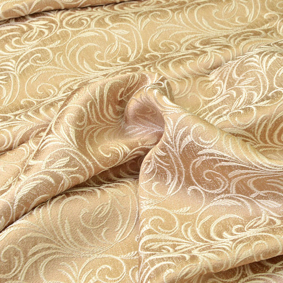 Ткань портьерная жаккардовая Стефанида V-401 золото, фото 2