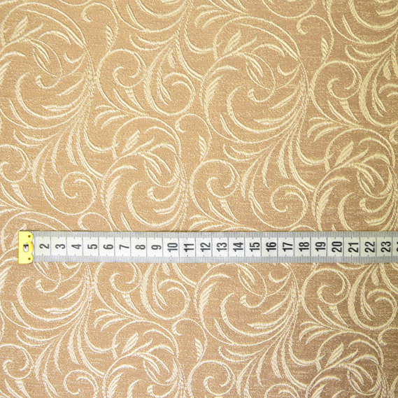 Ткань портьерная жаккардовая Стефанида V-401 золото, фото 3
