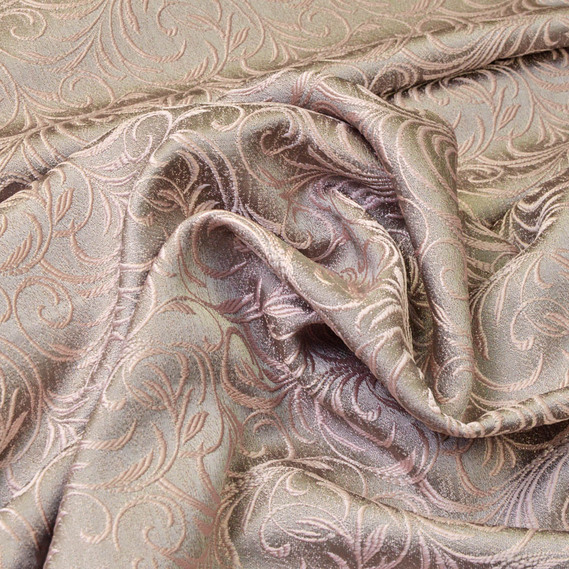 Ткань портьерная жаккардовая Стефанида V-1402 сірий фрез, фото 2