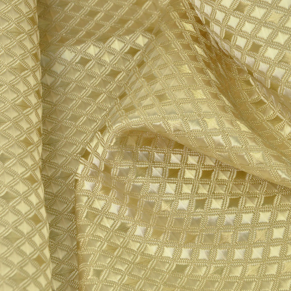 Тканина портьєрна жакардова Люмьєра V-101 світлий беж, фото 2 Тканина портьєрна жакардова Люмьєра V-101 світлий беж, фото 2