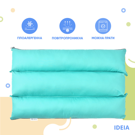 Подушка валик трансформер 40х60 см IDEIA, багатофункціональна для відпочинку та подорожей, у машину м’ята , фото 2