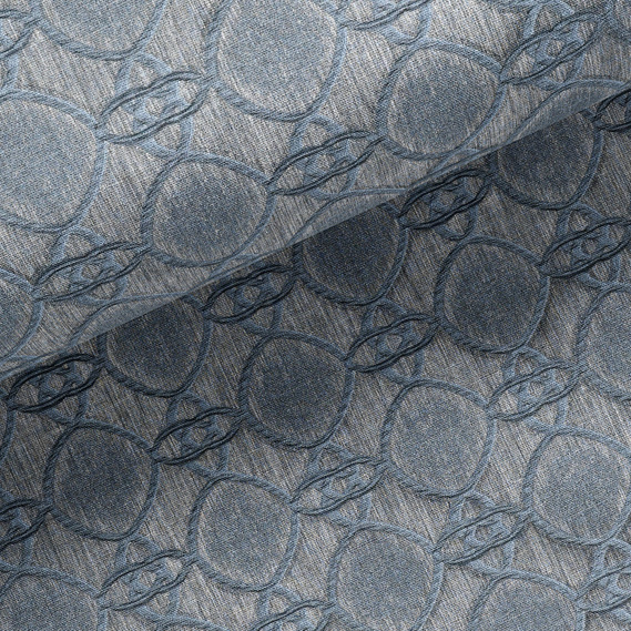 Тканина портьєрна жакардова Версаль V-19 джинс, фото 3