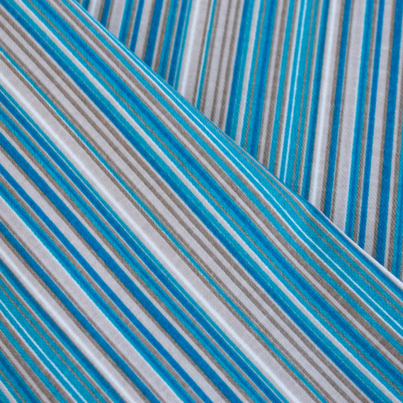 Тканина декоративна Смуги бавовна з водовідштовхувальним просоченням для скатертин, штор, декору V-066 беж/син/мор хв, Смуга, фото 1 Тканина декоративна Смуги бавовна з водовідштовхувальним просоченням для скатертин, штор, декору V-066 беж/син/мор хв, Смуга, фото 1