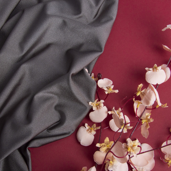 Ткань трикотаж Бифлекс блеск 217 гр/кв.м сіро/коричневий, фото 3 Ткань трикотаж Бифлекс блеск 217 гр/кв.м сіро/коричневий, фото 3