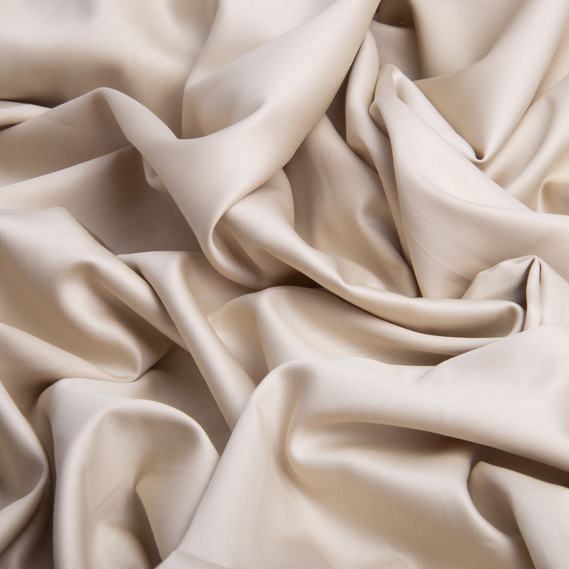 Тканина сатин жакард для постільної білизни 2,4 м V-25 св/ беж, фото 2