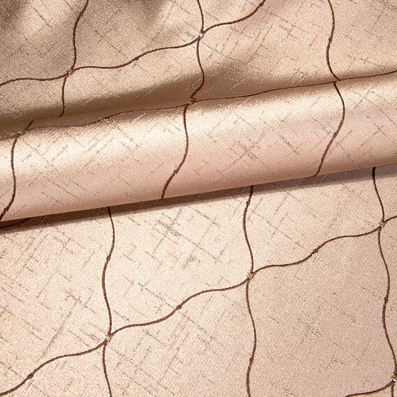 Тканина портьєрна жакардова Нео Класика, шторна тканина, тканина для штор, штори, портьєри, гардіни, тканина для гардин V-402 кава, фото 3