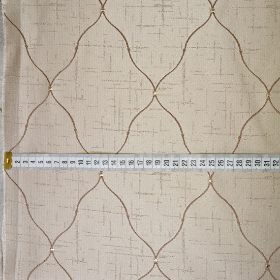 Тканина портьєрна жакардова Нео Класика, шторна тканина, тканина для штор, штори, портьєри, гардіни, тканина для гардин V-102 світлий беж, фото 3