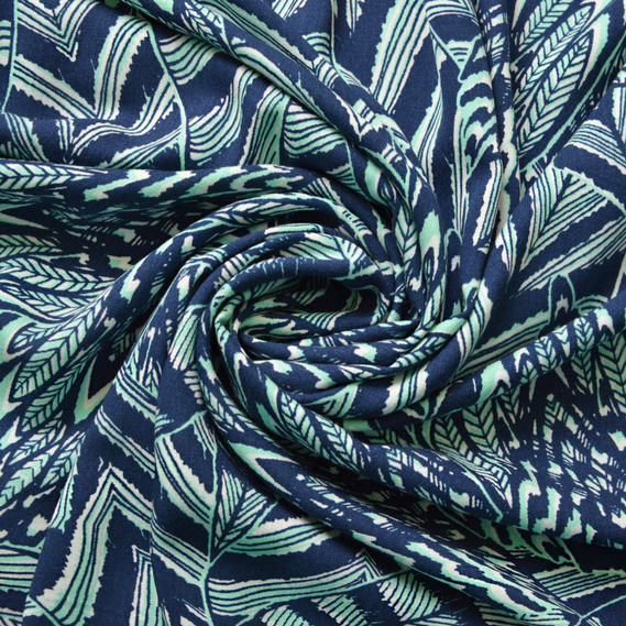 абстракція т.синє перо/бірюза, фото 1  абстракція т.синє перо/бірюза, фото 1