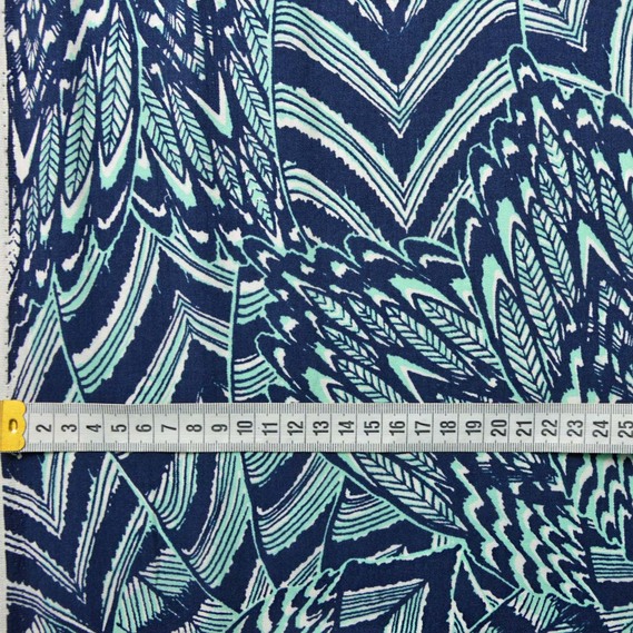 абстракція т.синє перо/бірюза, фото 3  абстракція т.синє перо/бірюза, фото 3