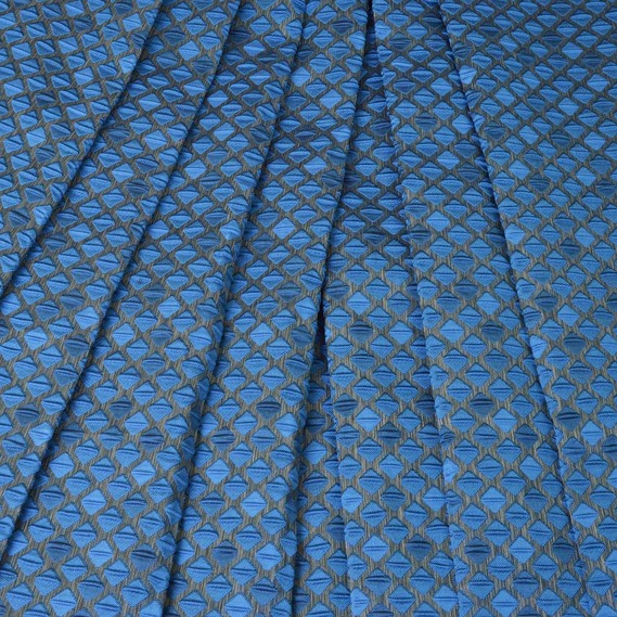 Тканина портьєрна жакардова Рубик V-13 синя, фото 1