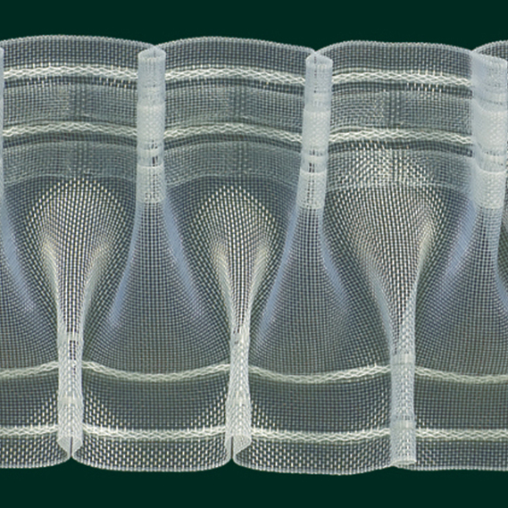 Тесьма для штор прозрачная полувафелька 1:2,5, 8 см, фото 1 Тесьма для штор прозрачная полувафелька 1:2,5, 8 см, фото 1